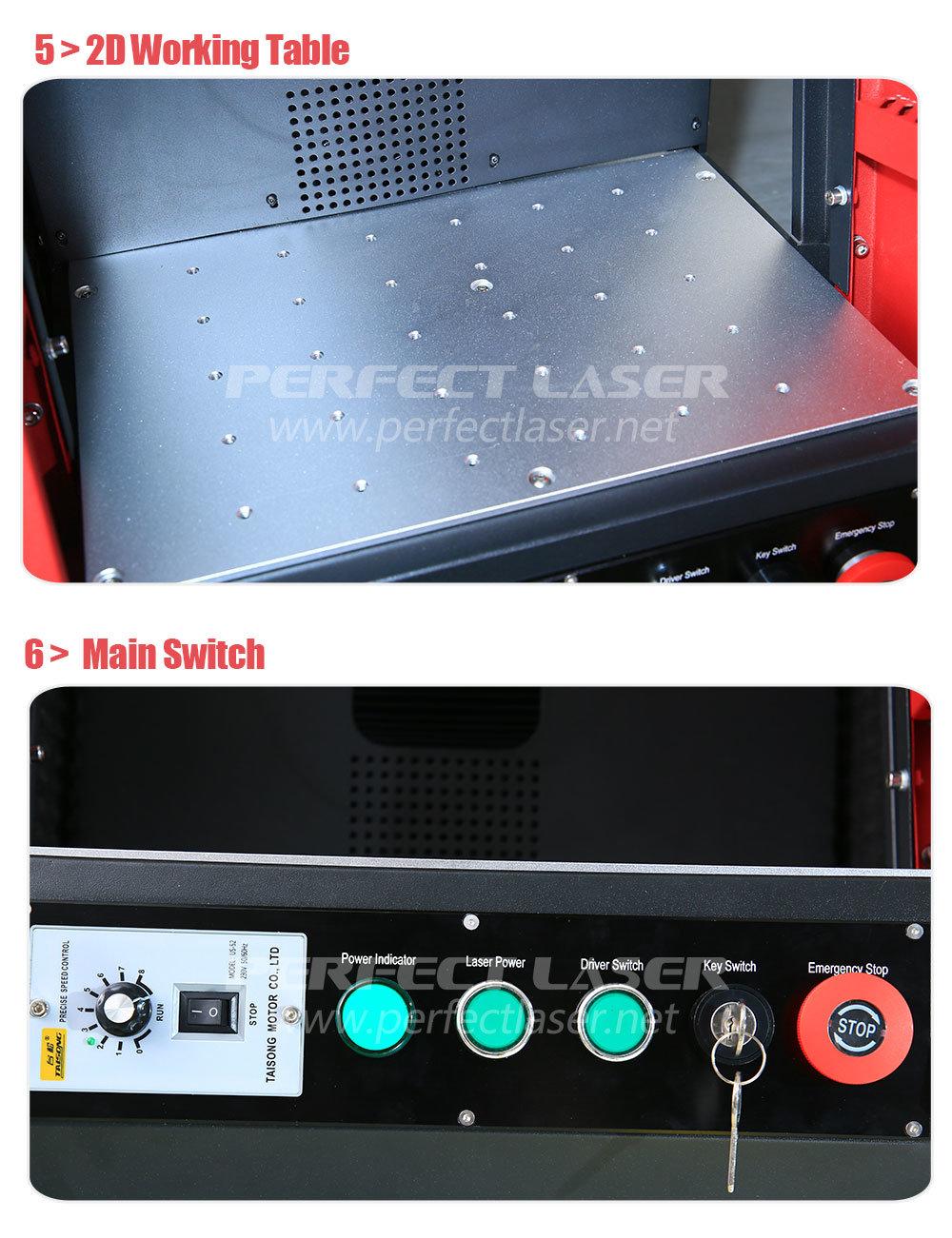 Full Enclosed Metal Button Metal Nameplate Fiber Laser Marking Machine