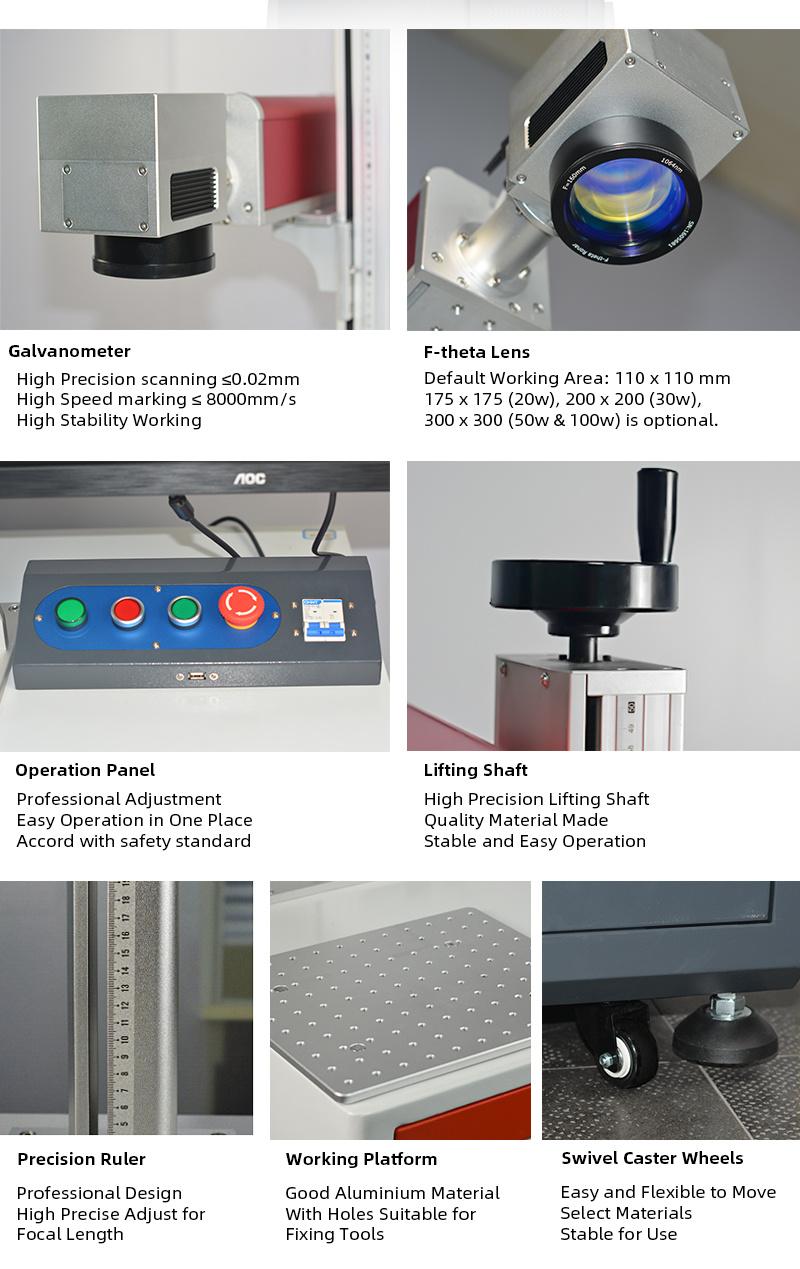 Fiber Laser Marking Machine for Metal/Jewelry/Plastic/Bird Ring Laser Engraving Machine