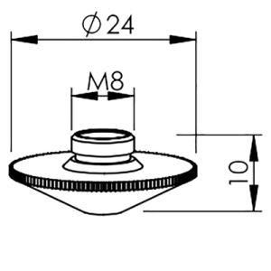 Replacement Nozzle for Single Layer Chrome Plated for Trumpf Nozzle Laser Cutting Consumables High Quality