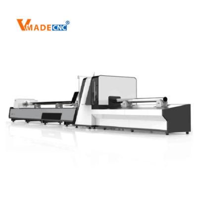 Fiber Laser Cutting Machine Round Square Rectangular CNC Fiber Laser Tube Metal Laser Cutting Machine