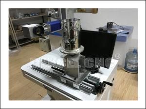 Portable 30W CNC Marker Fiber Laser Machine with a Rotary