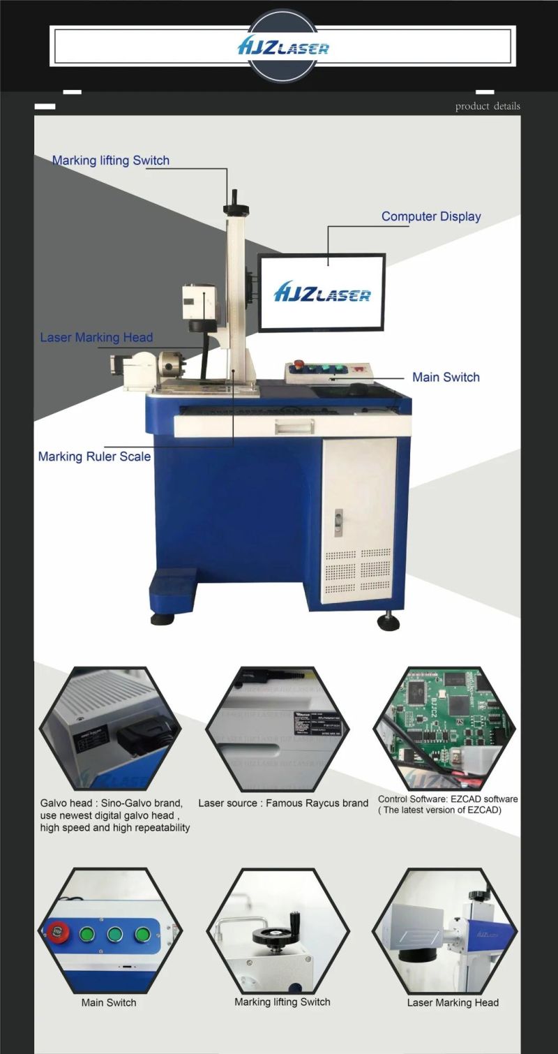 20W Ce FDA Autofocus Fiber Laser Marking Engraving Machine