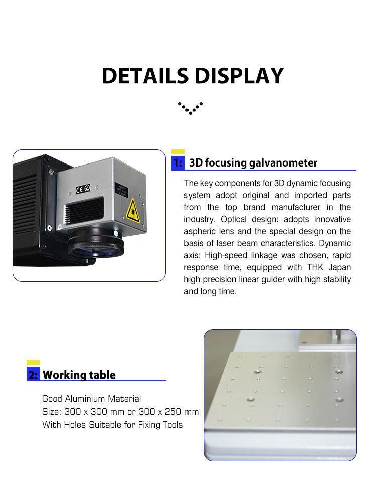 Auto Focus Fiber Laser Marking Machine for Marking on Ceramics Cups