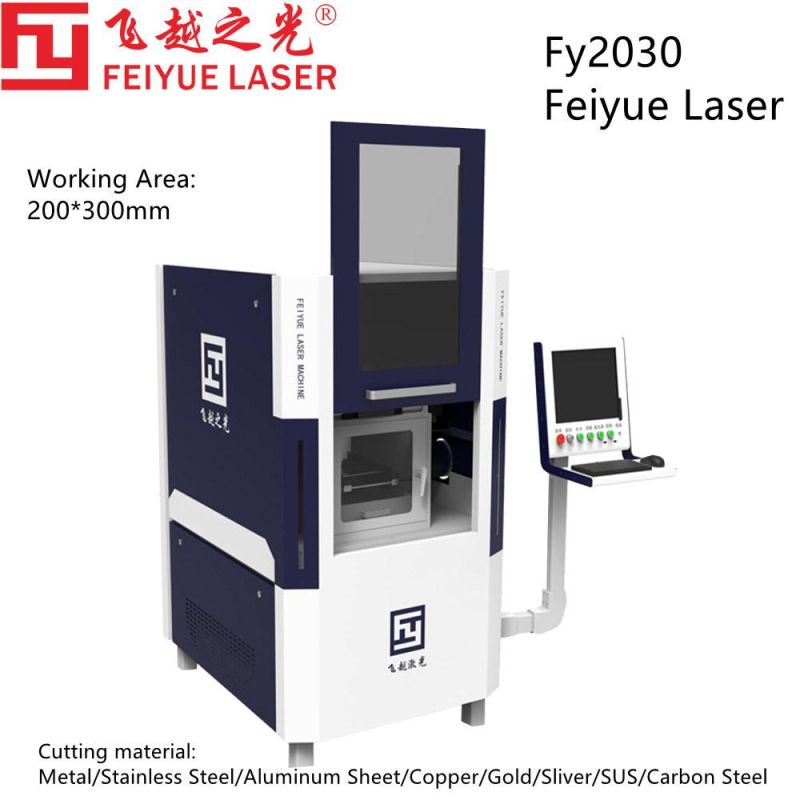 Fy2030 Gold Silver Rings Industry Feiyue Laser CNC Cutter Jewelry Ornaments Machine Equipment Precison Cutting Laser Power 750 1000watts Qcw Laser Cutter