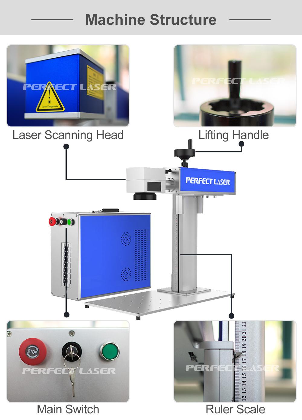 Metal Ring Colorful Mopa Fiber Laser Marker Engraving Machine