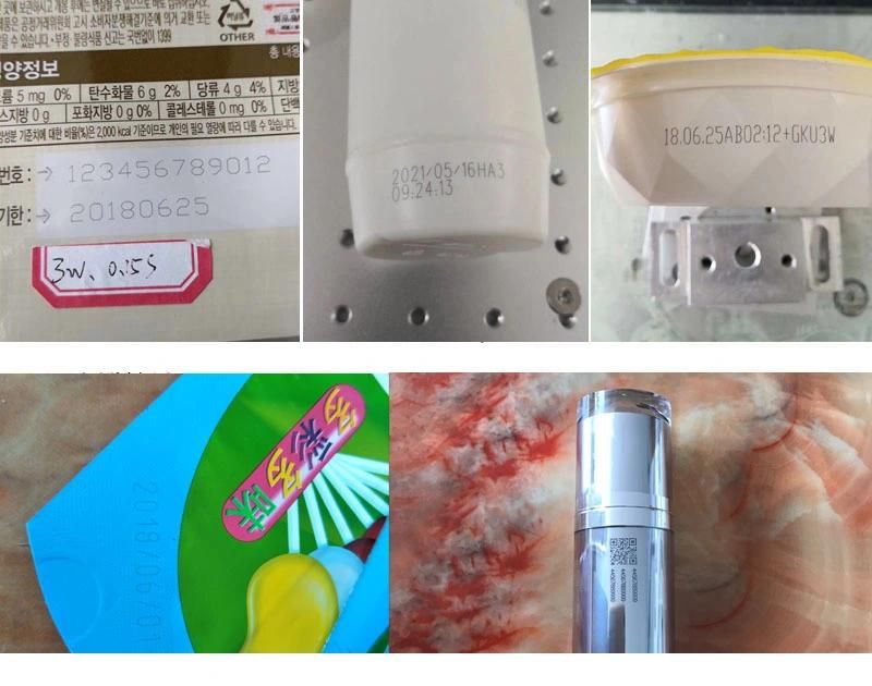 UV 5W Laser Printer/Laser Marking Machine/Laser Marker/Laser Engraver for Cosmetic/Packaging Bag/ Two-Bar-Codes Marking Machine