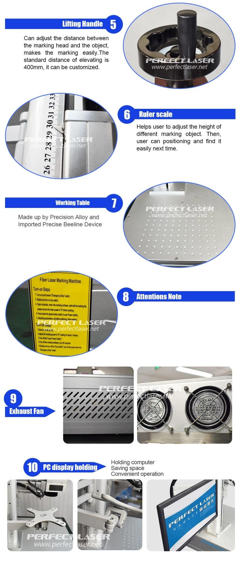 20W 30W 50W Metal Fiber Laser Marking Machine