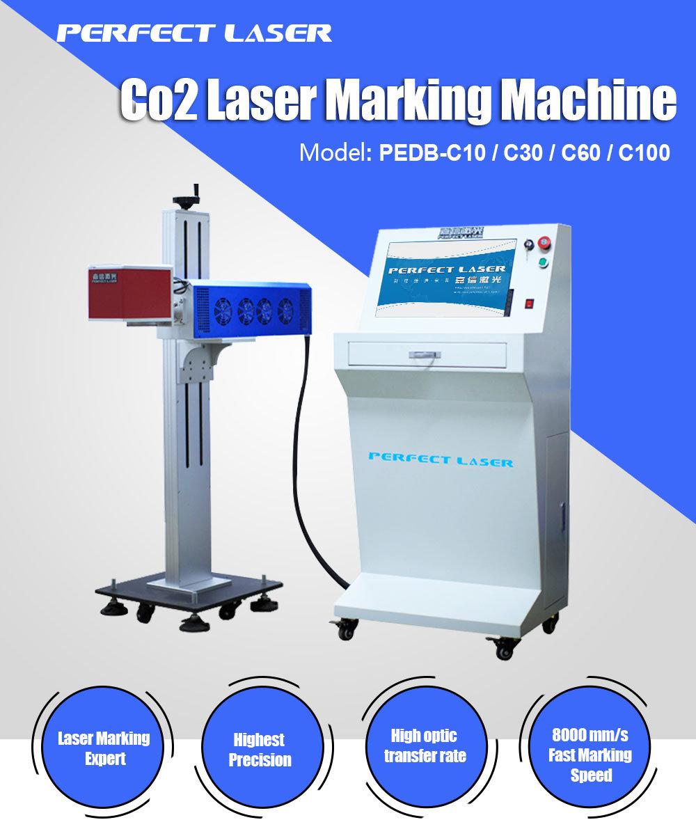 Perfect Laser Cable / Wood / Food Package / Water Bottle CO2 Laser Marking Machine