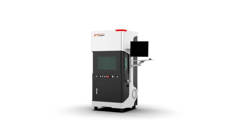 Electric Door Enclosed Fiber Laser Marking Machine
