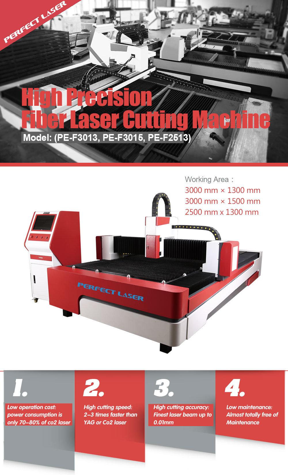 500W-3000W Metal Stainless Steel Fiber Laser Cutting Machine