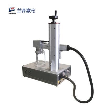 Handy Portable Text Qr Code Fiber Laser Marker Raycus 30W