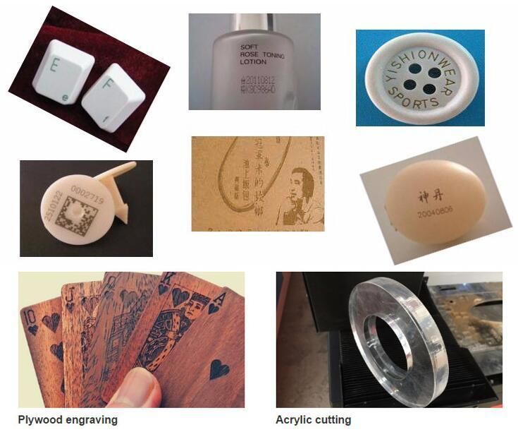 10W 30W Flying CO2 Laser Marking Machine with Ce SGS FDA