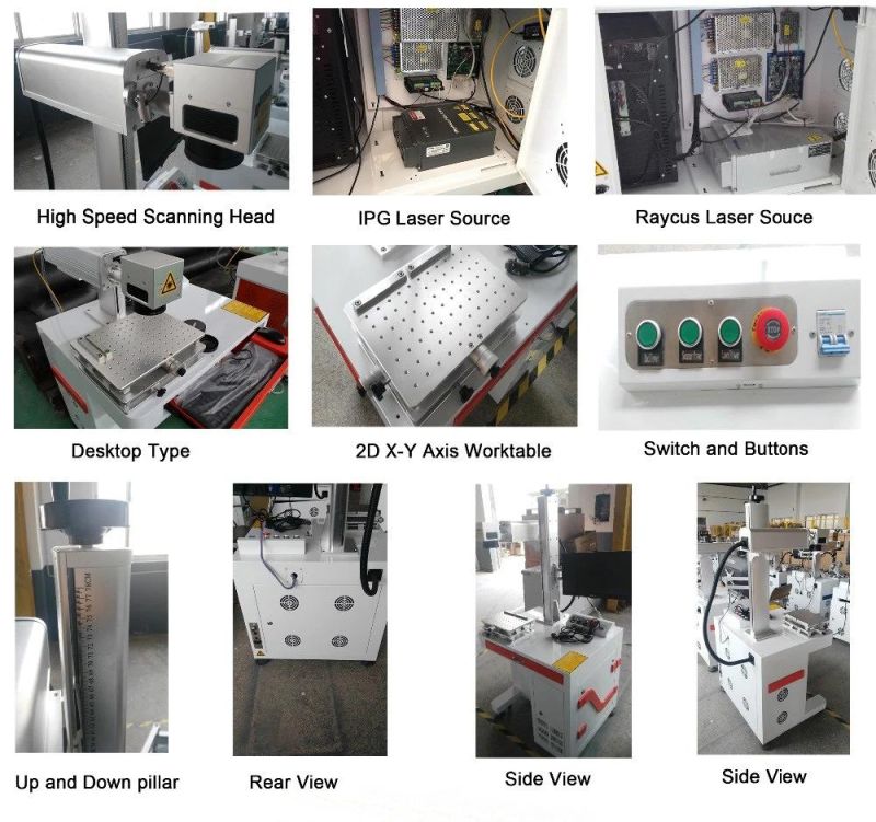 Metal and Nonmetal Fiber Laser Marker with Raycus 20W