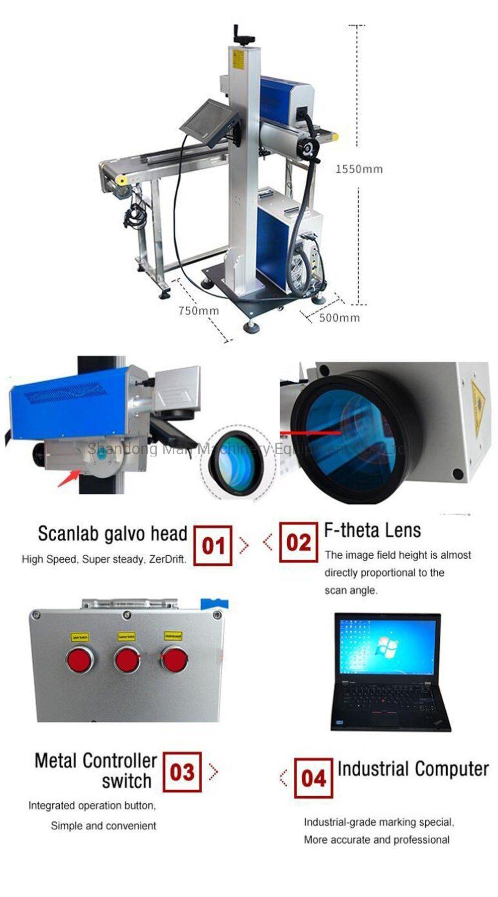 Davi Fly CO2 Laser Marking Machine for Beverage Filling Machine