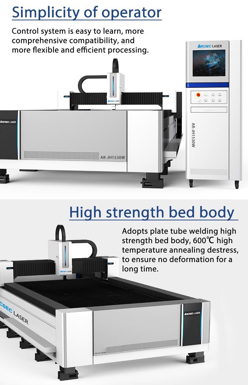 1000W 2000 Watt Double Exchange Tables CNC Metal Tube Pipe and Plate Sheet Fiber Lazer/Laser Cutting Machine