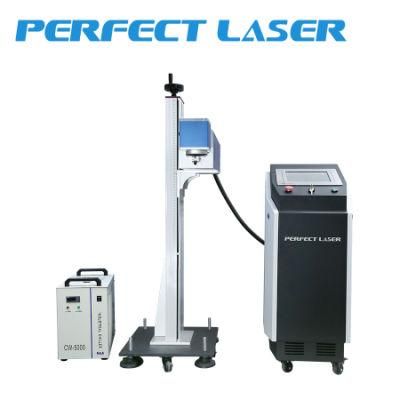 Online Fly CO2 Fiber Laser Marking Engraving Machine for Plastic Bottle