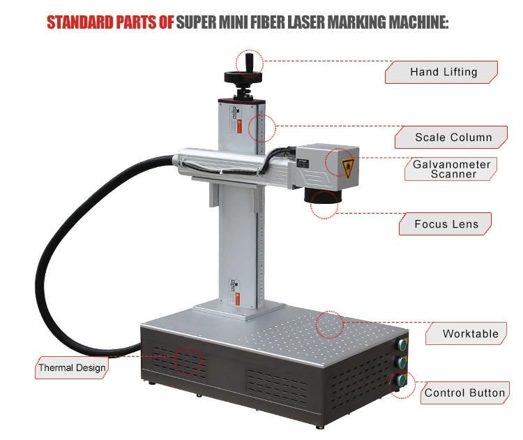 Super Fiber Mini Laser Marking Engraving Machine All in One