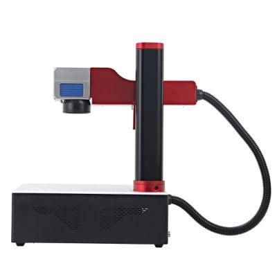 Raycus Source Mini Desktop Fiber Laser Marking Machine for Metal Marking and Engraving