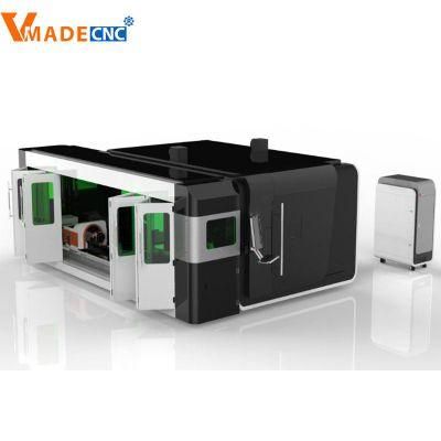 All Around Optical Fiber Laser Cutting Machine with Switching Platform Which Can Cut 0.2-25mm of Cutting Material Thickness