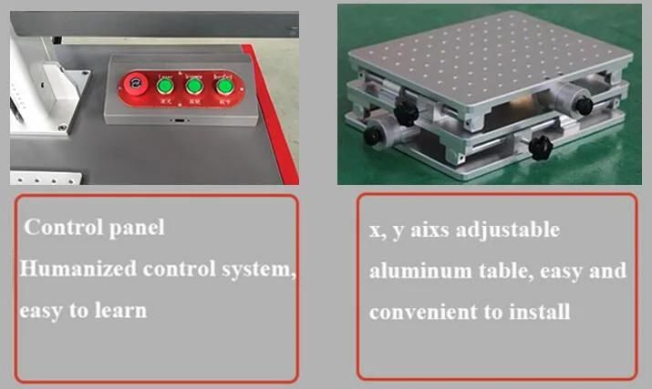 Gold Silver Stainless Steel Fiber Laser Marking Machine for Sale