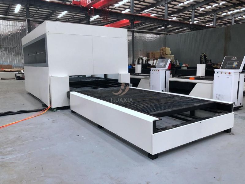 Laser 1000W 3000W Sheet Metal Fiber Laser Cutting Machines with Metal Cover