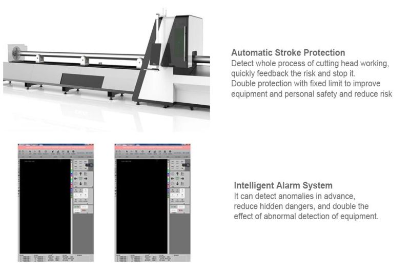 Fiber Tube Laser Cutter for Carbon Steel Stainless Steel Brass Aluminum