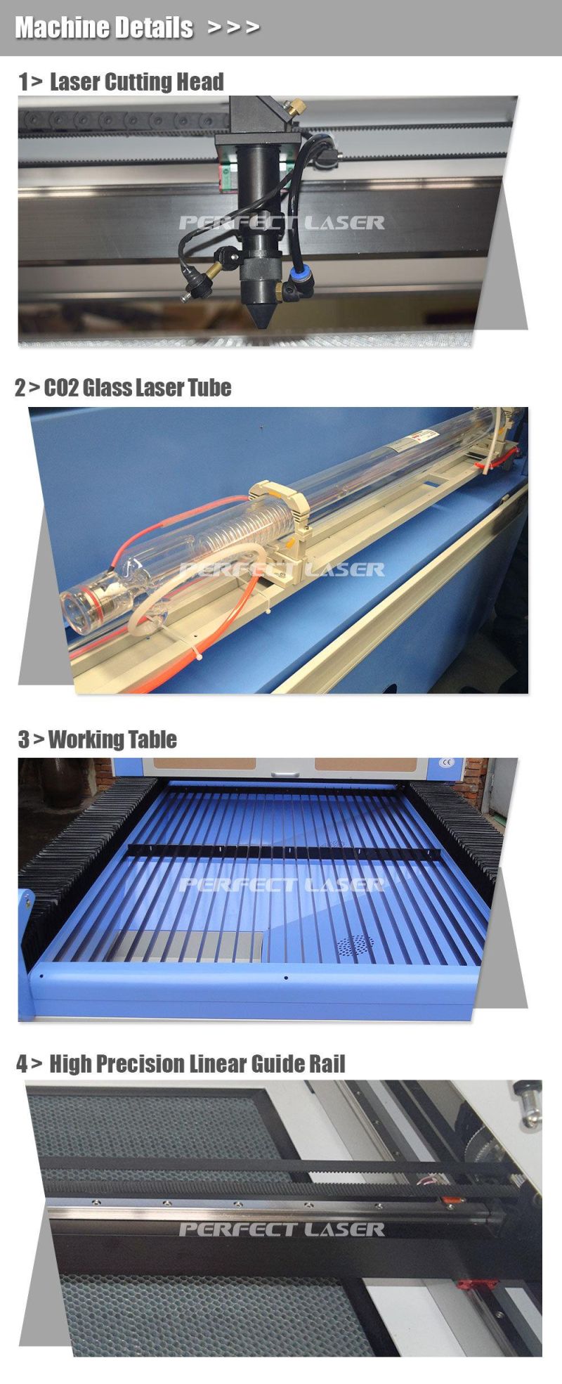 90W 130W 150W Plywood CO2 Laser Cutting Engraving Machine