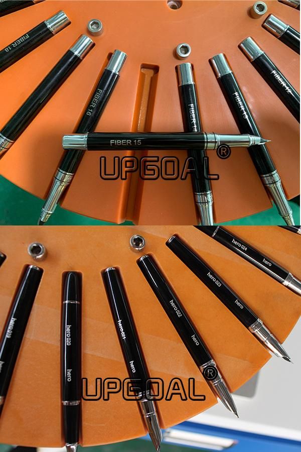 24PCS Pen Logo Number Laser Marker Marking Machine 50W with Rotating Table/Auto Focusing