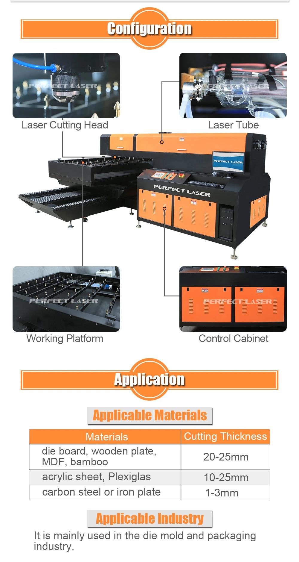 Laser Cutting Machine Plywood Board Die Cutting 1000W 400W 600W