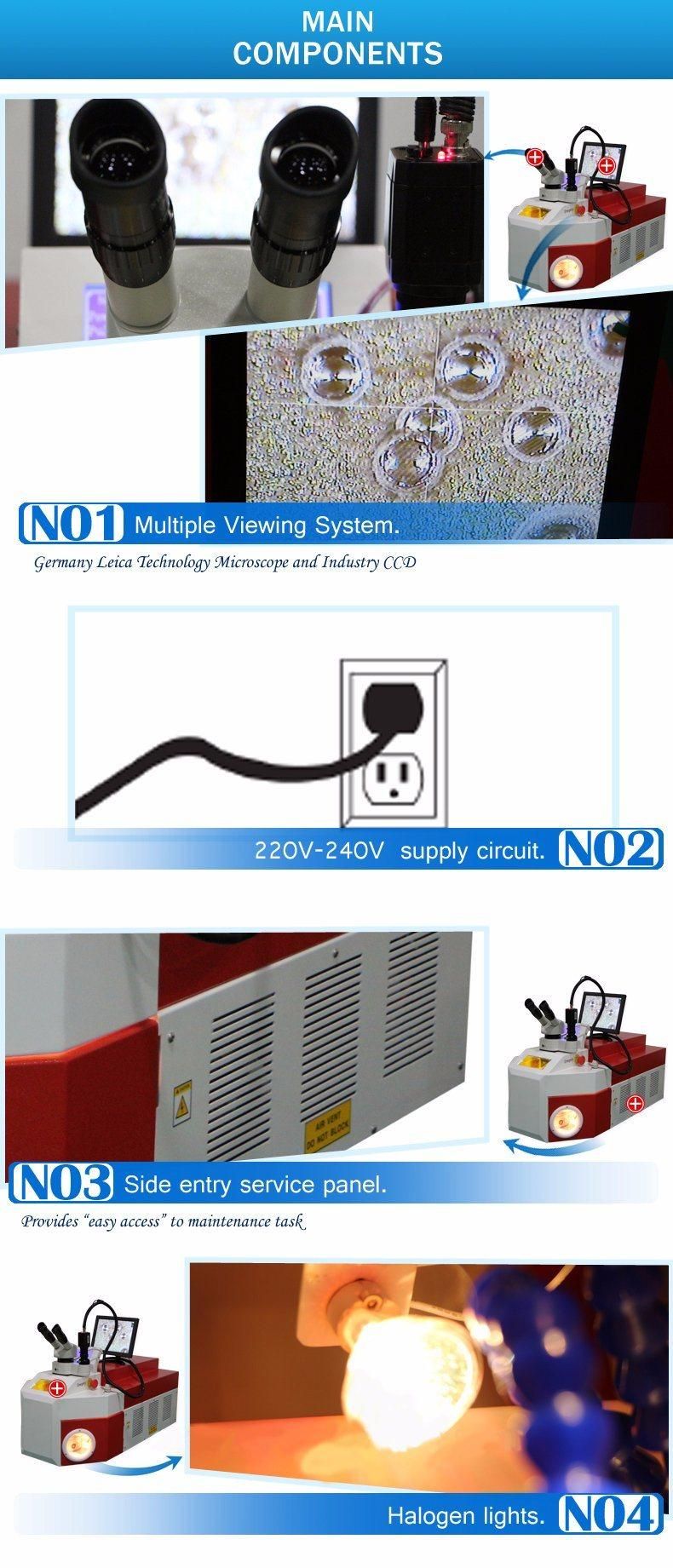 200W CCD Jewelry Laser Welding Machine with Camera Jewelry Welder