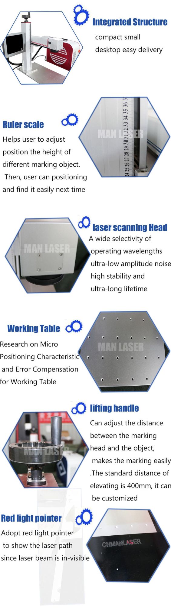 50W 100W CO2 Autofocus CNC Fiber Laser Marking /Engraving/Engraver/Marker /Cutting/Cutter/ Machine for Metal/ Cup/Jewelry /Plastic/ Laser Marking Machine