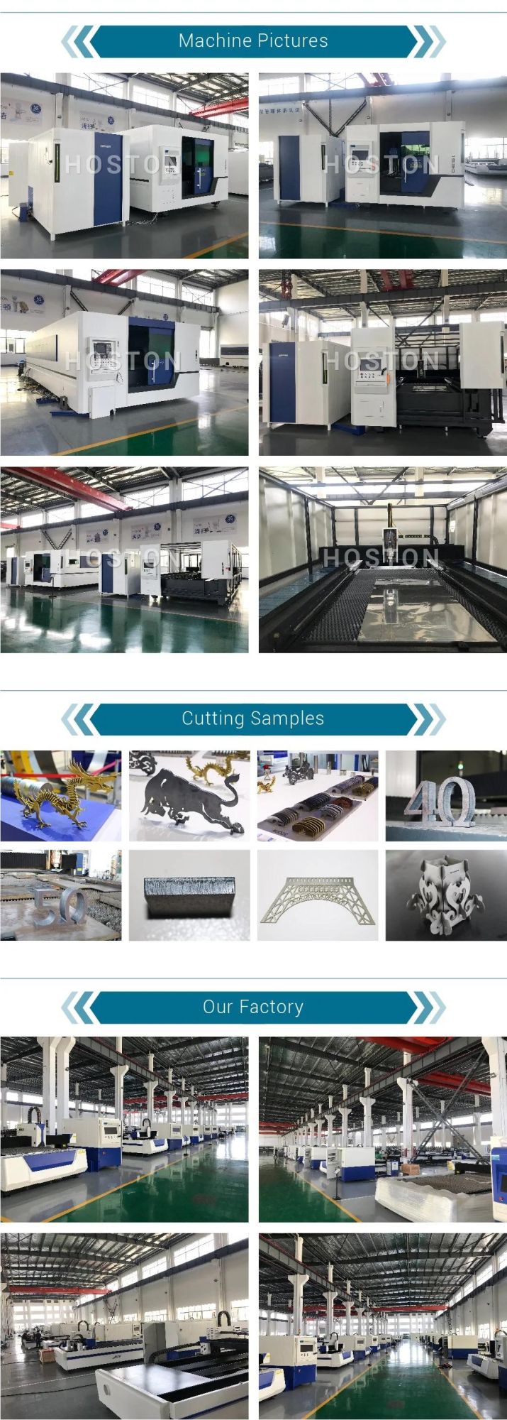 Thick Plate Cutter Steel Sheet Metal Fiber Laser Cutting Machine for Sale
