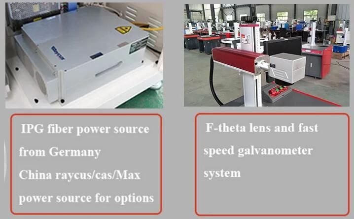 Gold Silver Stainless Steel Fiber Laser Marking Machine for Sale