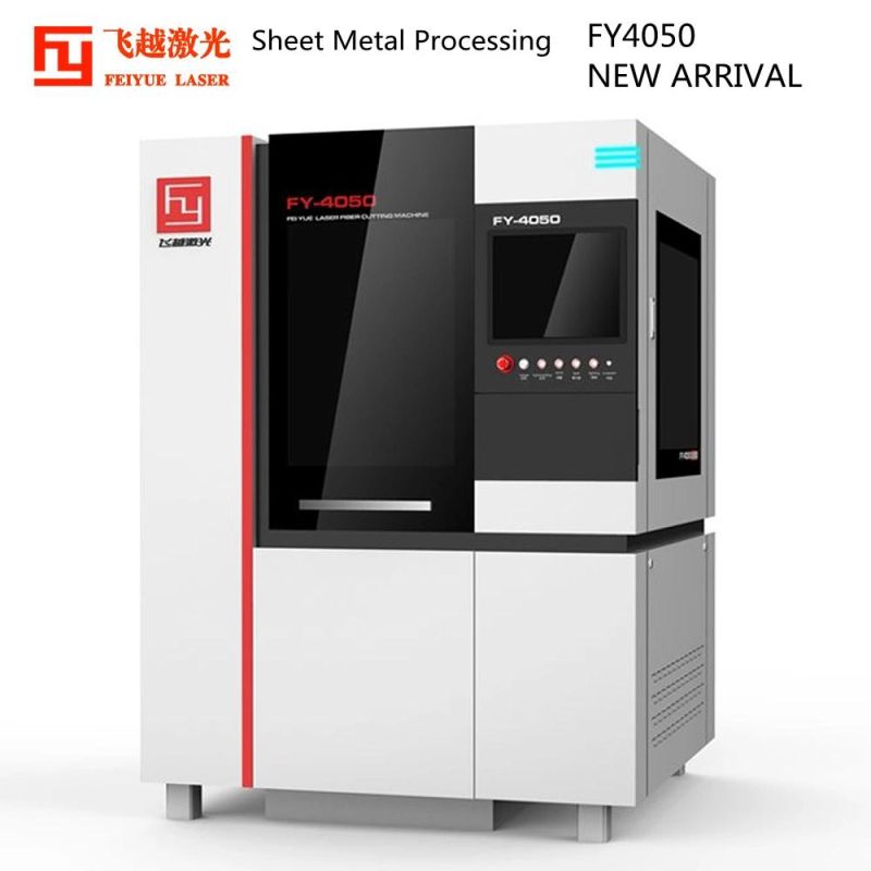 Fy4050b Metal Laser Cutting Machine Feiyue Laser Best Fiber Machines CNC High Precision Steel Plate Aluminum Copper Titanium Sheet Metal Laser Cutting Machine