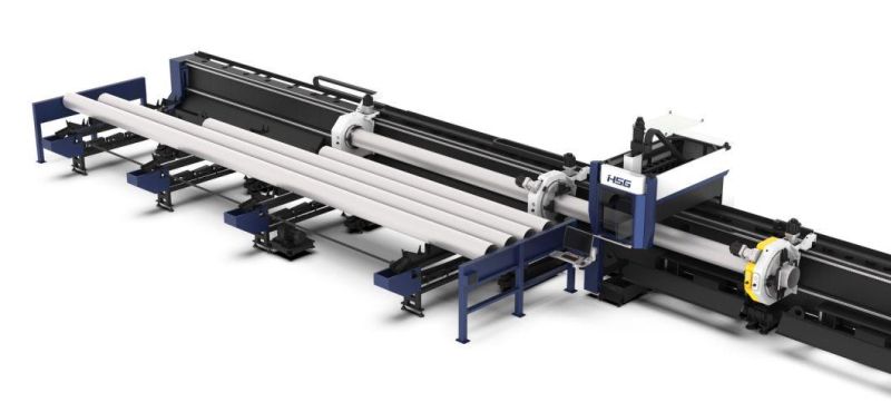 3+1 Twin-Chuck Heavy Tube Laser Cutting Machine 3000-6000W