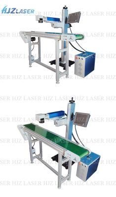 CO2 Flying Printing Machine &amp; Laser Printer for Wood/Food/Water Bottles