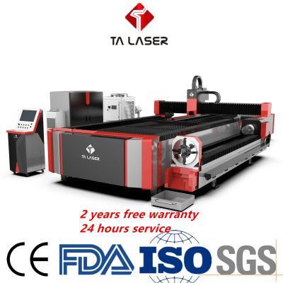 1530 1000W Metal Tube and Plate Fiber Laser Cutting Machine with 6m Rotary for Metal Plate Metal Tube Cutting