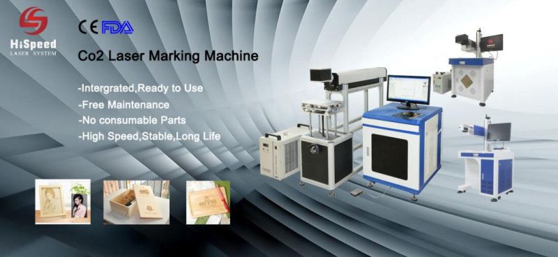 30W Hispeed PVC Printing Flying Type CO2 Laser Marking Machine