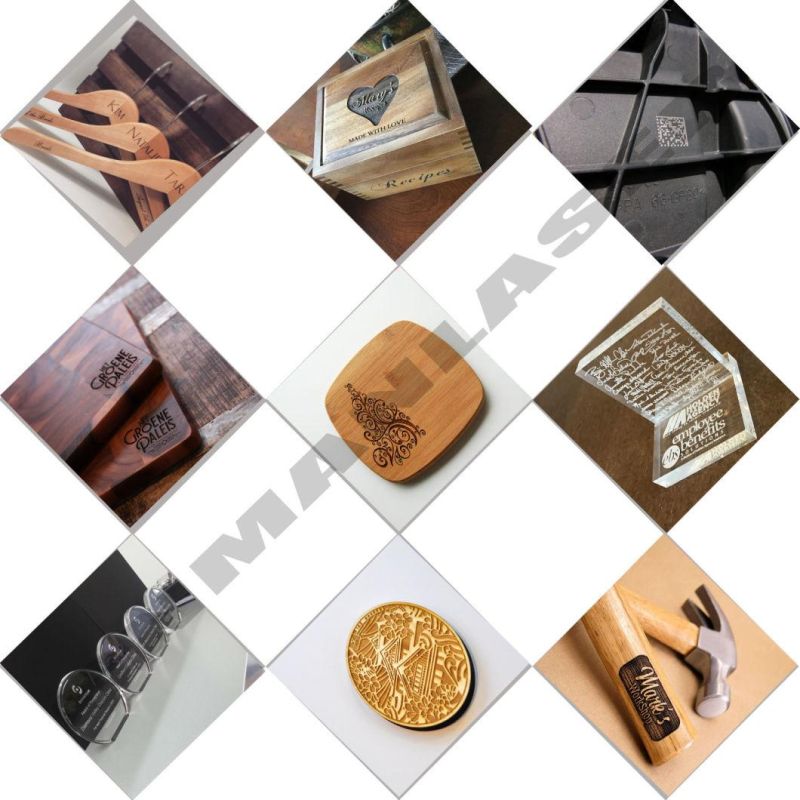 50W Carbon Dioxide Laser Marking Machine Paper-Cut Greeting Card Marking