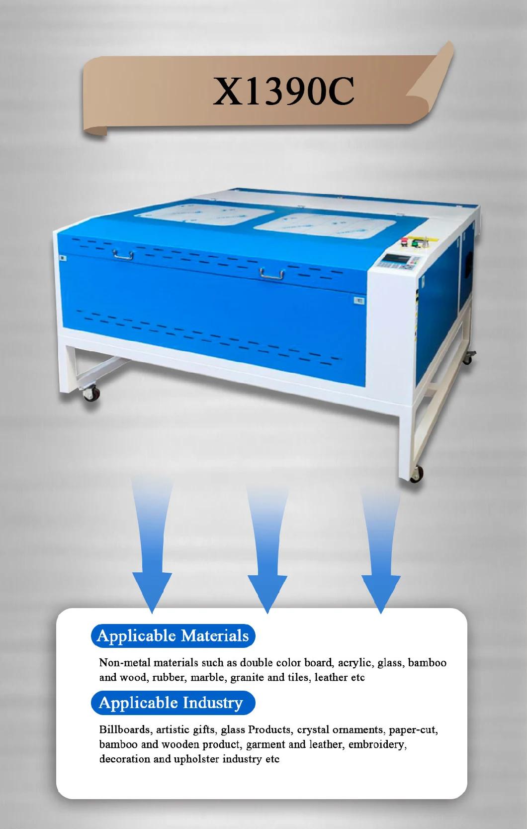 CO2 Laser Machine Plywood MDF Wood Laser Cutter 1390 CNC Cutting Engraving Machine with 80W 100W Price