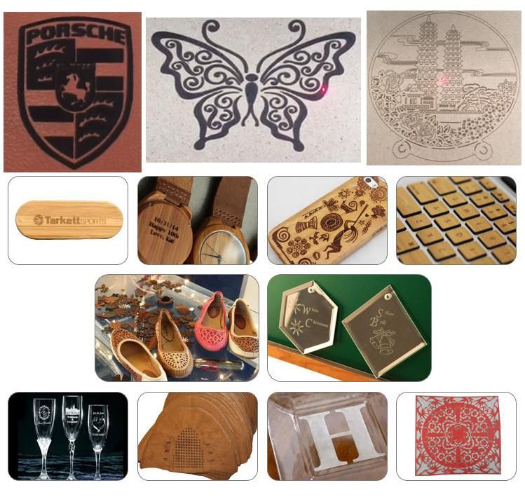 CO2 RF Glass Acrylic Wood Laser Marking Machine