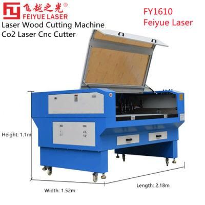 Fy1610 Feiyue 80W CO2 Laser CNC Non-Metal Wood Acrylic 100W CO2 Laser Machine Price Equipment CO2 Laser Cutter Laser Wood Cutting Machine