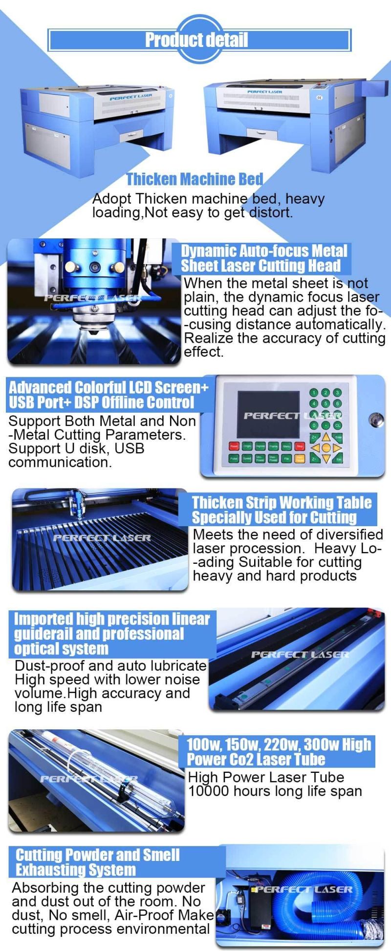 CO2 Laser Cutting Machine for Metal and Nonmetal