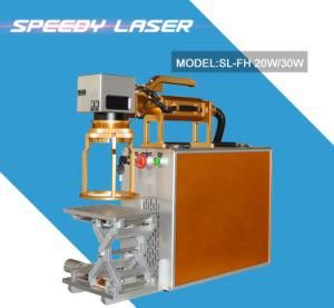 Hand Held Motorized Portable Fiber Laser Marking Machine for Metal