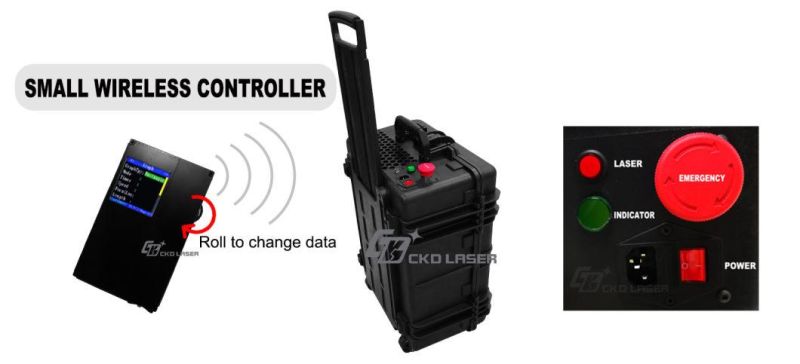 100W Portable Clean Laser Polishing Machine for Rust Metal Phone Case Car Parts
