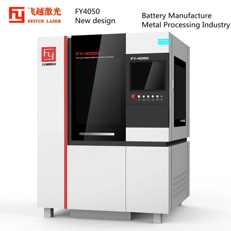 Fy4050b Battery Manufacture Processing Industry Feiyue Laser Fiber Cutter CNC Precision Steel Plate Aluminum Copper Titanium Sheet Metal Laser Cutting Machine