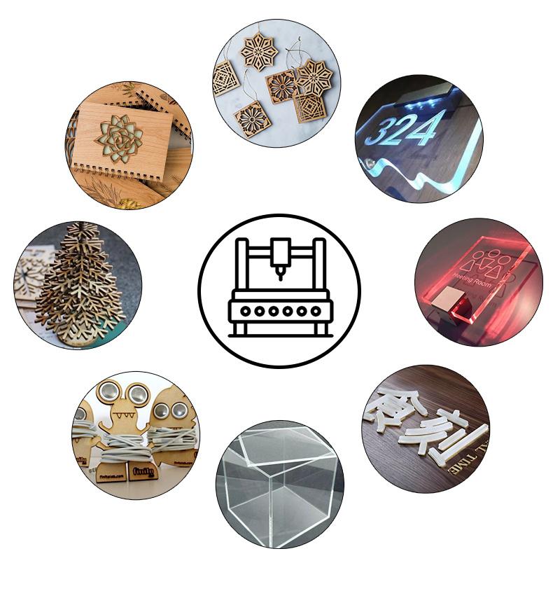 High Quality 1200X800mm Wood Acrylic MDF CO2 100W Laser Cutting Machine