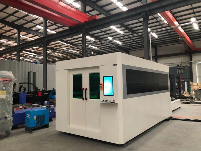 Laser 1000W 3000W Sheet Metal Fiber Laser Cutting Machines with Metal Cover