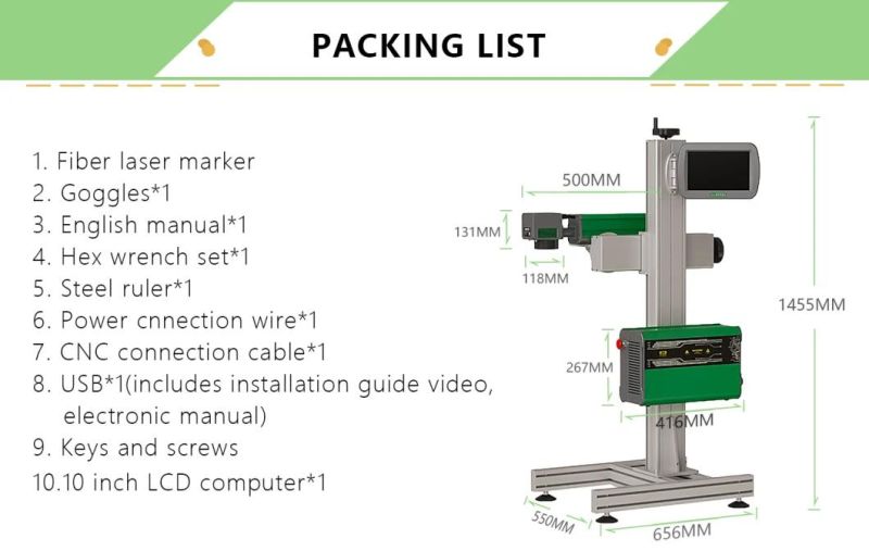 Lueb High Speed Laser Printer Clefine Dynamic 30W Flying Fiber Laser Marking Machine for PVC Plastic Pipe and PE Cable