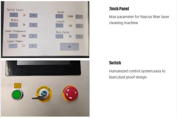 Rust Remover Pulse Handheld Paint Fiber Laser Metal Cleaner Machine